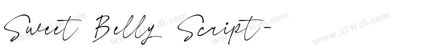 Sweet Belly Script字体转换